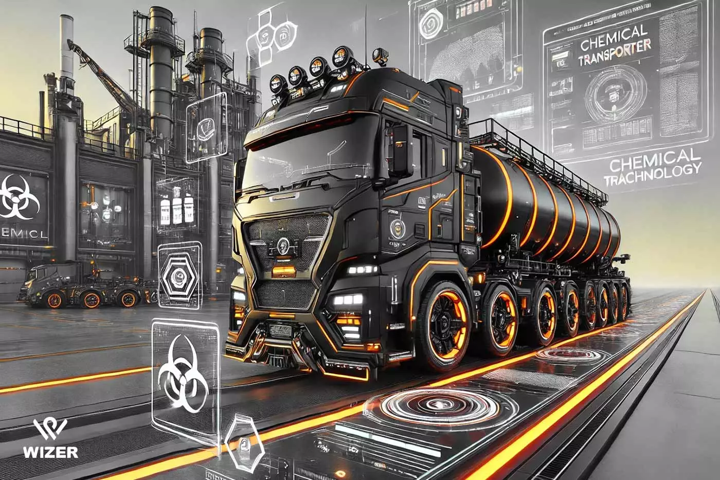 ردیاب خودرو برای ماشین حمل و نقل مواد شیمیایی