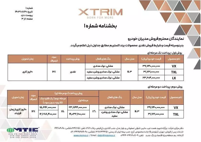 شرایط فروش اکستریم 