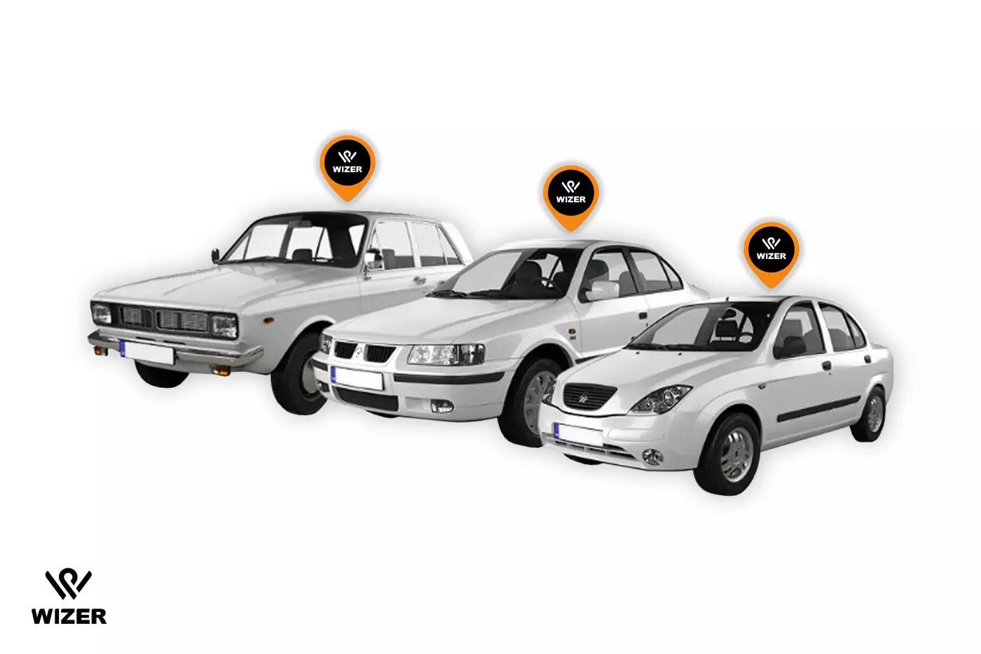 انواع خودروی ایرانی با جی پی اس وایزر